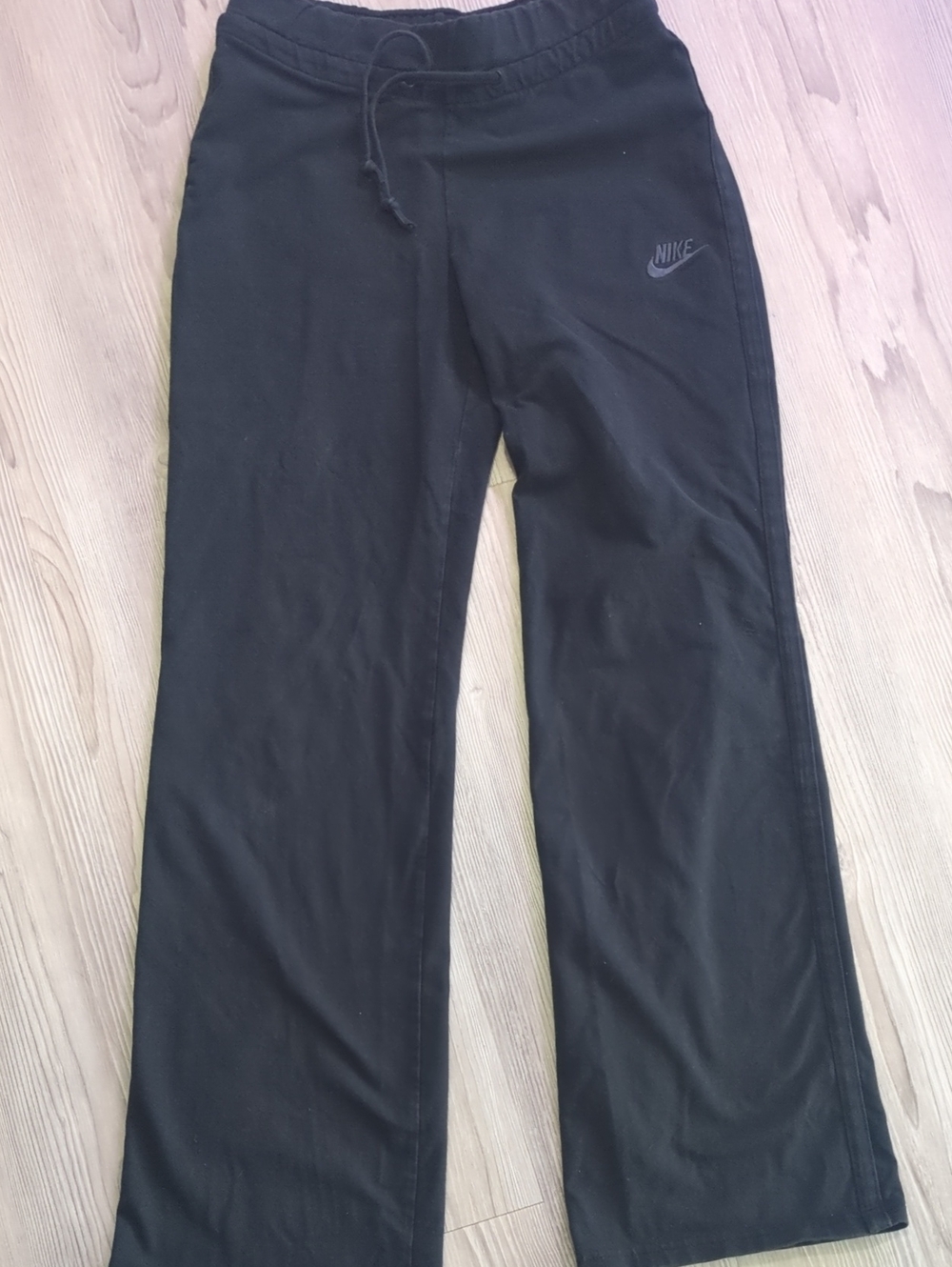 Nike Women's Core Cotton Jersey Straight Leg Pants Black 287359-010 Size M
